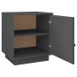 vidaXL Nachttisch Grau 40x34x45 cm Massivholz Kiefer vidaXL Nachttisch Grau 40x34x45 cm Massivholz Kiefer