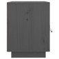 vidaXL Nachttisch Grau 40x34x45 cm Massivholz Kiefer vidaXL Nachttisch Grau 40x34x45 cm Massivholz Kiefer