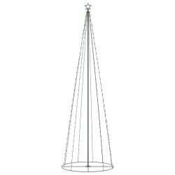 vidaXL Weihnachtskegelbaum 330 Bunte LEDs Dekoration 100x300 cm