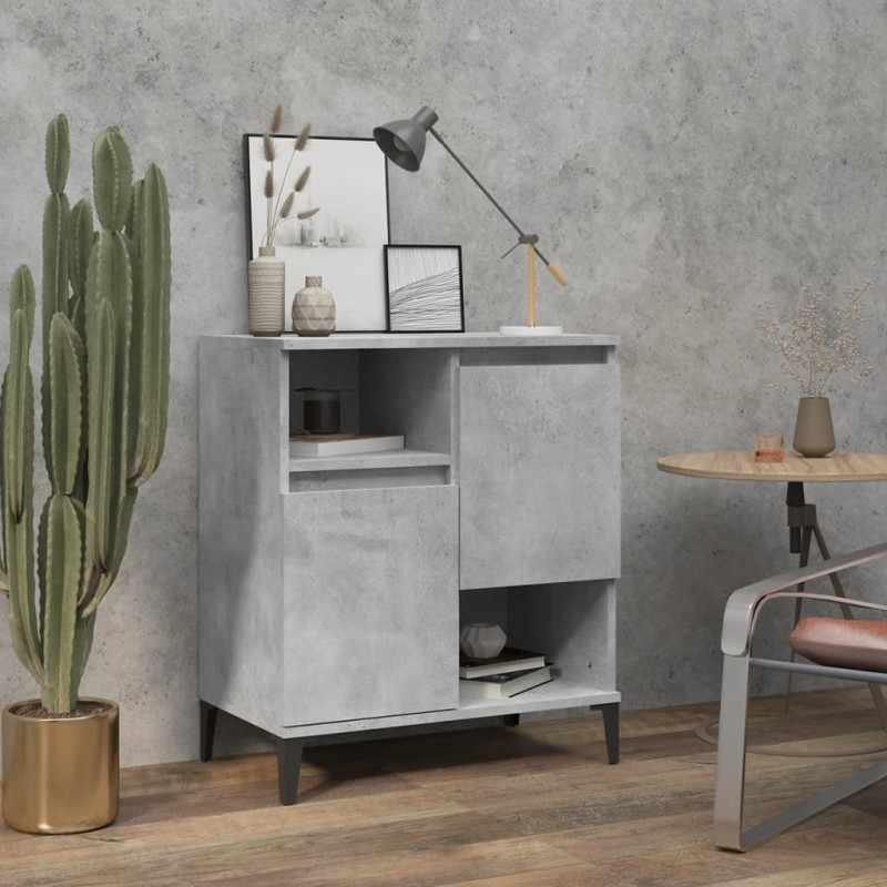 vidaXL Sideboard Betongrau 60x35x70 cm Holzwerkstoff vidaXL Sideboard Betongrau 60x35x70 cm Holzwerkstoff