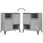 vidaXL Sideboard Betongrau 60x35x70 cm Holzwerkstoff vidaXL Sideboard Betongrau 60x35x70 cm Holzwerkstoff