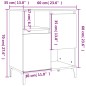 vidaXL Sideboard Betongrau 60x35x70 cm Holzwerkstoff vidaXL Sideboard Betongrau 60x35x70 cm Holzwerkstoff