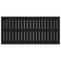 vidaXL Wand-Kopfteil Schwarz 127,5x3x60 cm Massivholz Kiefer