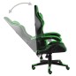 Gaming-Stuhl Schwarz und Grün Kunstleder Gaming-Stuhl Schwarz und Grün Kunstleder