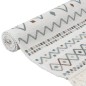 vidaXL Teppich Beige und Blau 120x180 cm Baumwolle vidaXL Teppich Beige und Blau 120x180 cm Baumwolle