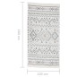 vidaXL Teppich Beige und Blau 120x180 cm Baumwolle vidaXL Teppich Beige und Blau 120x180 cm Baumwolle
