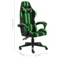 Gaming-Stuhl Schwarz und Grün Kunstleder Gaming-Stuhl Schwarz und Grün Kunstleder