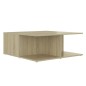 vidaXL Couchtisch Weiß und Sonoma-Eiche 80x80x31 cm Holzwerkstoff vidaXL Couchtisch Weiß und Sonoma-Eiche 80x80x31 cm Holzwerkstoff