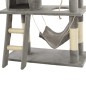 vidaXL Katzenbaum mit Sisal-Kratzsäulen 140 cm Grau vidaXL Katzenbaum mit Sisal-Kratzsäulen 140 cm Grau