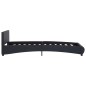 Bettgestell Schwarz Kunstleder 100 × 200 cm Bettgestell Schwarz Kunstleder 100 × 200 cm