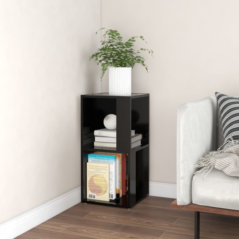 vidaXL Eckregal Schwarz 33x33x67 cm Holzwerkstoff vidaXL Eckregal Schwarz 33x33x67 cm Holzwerkstoff