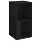 vidaXL Eckregal Schwarz 33x33x67 cm Holzwerkstoff vidaXL Eckregal Schwarz 33x33x67 cm Holzwerkstoff