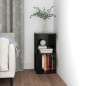 vidaXL Eckregal Schwarz 33x33x67 cm Holzwerkstoff vidaXL Eckregal Schwarz 33x33x67 cm Holzwerkstoff