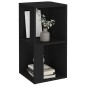 vidaXL Eckregal Schwarz 33x33x67 cm Holzwerkstoff vidaXL Eckregal Schwarz 33x33x67 cm Holzwerkstoff