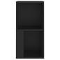 vidaXL Eckregal Schwarz 33x33x67 cm Holzwerkstoff vidaXL Eckregal Schwarz 33x33x67 cm Holzwerkstoff