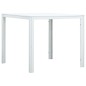 vidaXL Couchtisch Weiß 78x78x74 cm HDPE Holzoptik vidaXL Couchtisch Weiß 78x78x74 cm HDPE Holzoptik