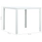 vidaXL Couchtisch Weiß 78x78x74 cm HDPE Holzoptik vidaXL Couchtisch Weiß 78x78x74 cm HDPE Holzoptik