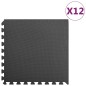 vidaXL Bodenmatten 12 Stk. 4,32 m² EVA-Schaumstoff Schwarz vidaXL Bodenmatten 12 Stk. 4,32 m² EVA-Schaumstoff Schwarz