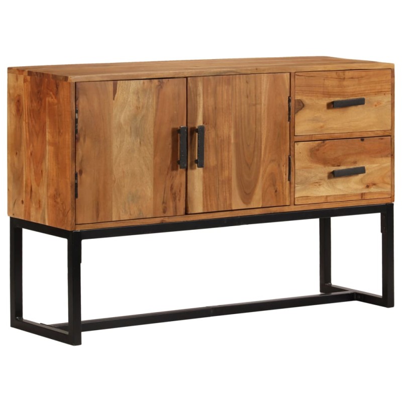 vidaXL Sideboard Braun 110x30x70 cm Massivholz Akazie vidaXL Sideboard Braun 110x30x70 cm Massivholz Akazie