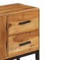 vidaXL Sideboard Braun 110x30x70 cm Massivholz Akazie vidaXL Sideboard Braun 110x30x70 cm Massivholz Akazie