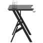 vidaXL Gaming-Schreibtisch mit Y-Gestell Schwarz 90x60x75 cm vidaXL Gaming-Schreibtisch mit Y-Gestell Schwarz 90x60x75 cm