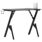 vidaXL Gaming-Schreibtisch mit Y-Gestell Schwarz 90x60x75 cm vidaXL Gaming-Schreibtisch mit Y-Gestell Schwarz 90x60x75 cm