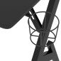 vidaXL Gaming-Schreibtisch mit Y-Gestell Schwarz 90x60x75 cm vidaXL Gaming-Schreibtisch mit Y-Gestell Schwarz 90x60x75 cm
