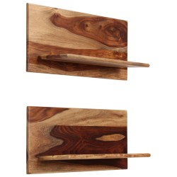 vidaXL Wandregale 2 Stk. 58 x 26 x 20 cm Massivholz