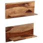 vidaXL Wandregale 2 Stk. 58 x 26 x 20 cm Massivholz vidaXL Wandregale 2 Stk. 58 x 26 x 20 cm Massivholz