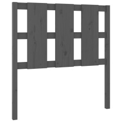 vidaXL Kopfteil Grau 95,5x4x100 cm Massivholz Kiefer