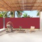 vidaXL Seitenmarkise Ausziehbar Rot 200x1000 cm vidaXL Seitenmarkise Ausziehbar Rot 200x1000 cm