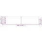 vidaXL Seitenmarkise Ausziehbar Rot 200x1000 cm vidaXL Seitenmarkise Ausziehbar Rot 200x1000 cm