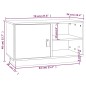 vidaXL TV-Schrank 70x34x40 cm Massivholz Kiefer vidaXL TV-Schrank 70x34x40 cm Massivholz Kiefer