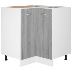 vidaXL Küchenschrank Grau Sonoma 75,5x75,5x80,5 cm Holzwerkstoff 