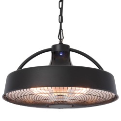 Sunred Deckenheizstrahler Retro 2100 W Halogen Schwarz RSH17