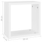 vidaXL Würfelregale 4 Stk. Weiß 30x15x30 cm vidaXL Würfelregale 4 Stk. Weiß 30x15x30 cm