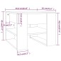 vidaXL Couchtisch Räuchereiche 55,5x55x45 cm Holzwerkstoff vidaXL Couchtisch Räuchereiche 55,5x55x45 cm Holzwerkstoff