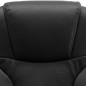 Massage-Bürostuhl Schwarz Echtleder Massage-Bürostuhl Schwarz Echtleder