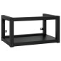 vidaXL Badezimmer Wand-Waschtischgestell Schwarz 59x38x31 cm Eisen vidaXL Badezimmer Wand-Waschtischgestell Schwarz 59x38x31 cm Eisen