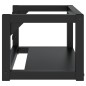 vidaXL Badezimmer Wand-Waschtischgestell Schwarz 59x38x31 cm Eisen vidaXL Badezimmer Wand-Waschtischgestell Schwarz 59x38x31 cm Eisen