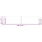 vidaXL Seitenmarkise Ausziehbar Anthrazit 220x1000 cm vidaXL Seitenmarkise Ausziehbar Anthrazit 220x1000 cm