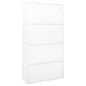 vidaXL Büroschrank mit Schiebetür Weiß 90x40x180 cm Stahl vidaXL Büroschrank mit Schiebetür Weiß 90x40x180 cm Stahl