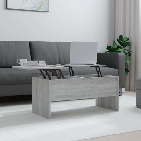 vidaXL Couchtisch Grau Sonoma 102x50,5x46,5 cm Holzwerkstoff