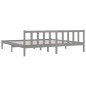 vidaXL Massivholzbett Grau Kiefer 180x200 cm vidaXL Massivholzbett Grau Kiefer 180x200 cm