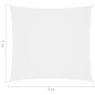 vidaXL Sonnensegel Oxford-Gewebe Quadratisch 3x3 m Weiß vidaXL Sonnensegel Oxford-Gewebe Quadratisch 3x3 m Weiß