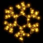 vidaXL LED-Silhouette Schneeflocke 48 LEDs Warmweiß 27x27 cm vidaXL LED-Silhouette Schneeflocke 48 LEDs Warmweiß 27x27 cm
