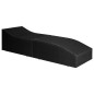 Sonnenliege mit Polsterauflage Poly Rattan Schwarz Sonnenliege mit Polsterauflage Poly Rattan Schwarz