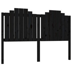 vidaXL Kopfteil Schwarz 166x4x110 cm Massivholz Kiefer