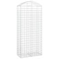 vidaXL Gabione mit Hochbogen 100x50x220/240 cm Verzinktes Eisen vidaXL Gabione mit Hochbogen 100x50x220/240 cm Verzinktes Eisen