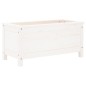 vidaXL Pflanzkübel Weiß 82,5x40x39 cm Massivholz Kiefer vidaXL Pflanzkübel Weiß 82,5x40x39 cm Massivholz Kiefer